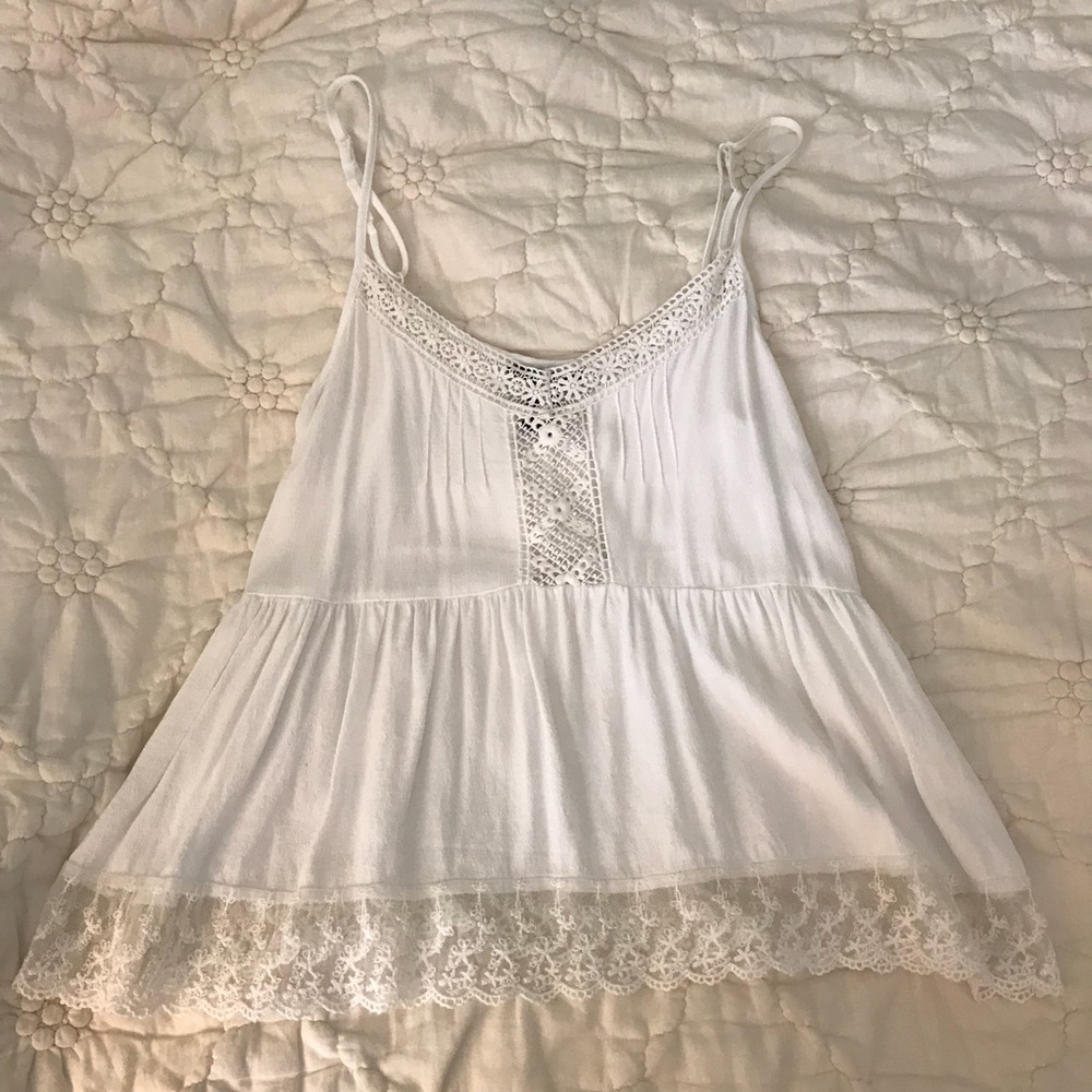 White Lace Tank